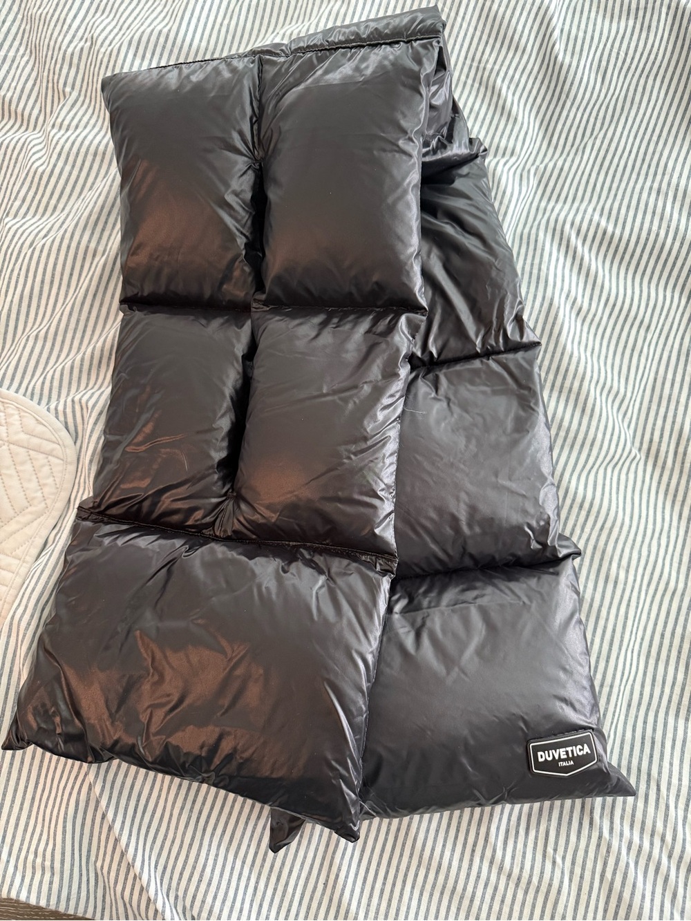 Duvetica Black Quilted Down Duvet Cover